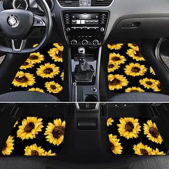 JUNTENG Интериора на Автомобила Ретро Дизайн В Райе Аксесоари Подложка за Пода Универсална Гума Авто Подложка за Краката BMW E36 E39 E46 E60 F10 F15 Изображение 2