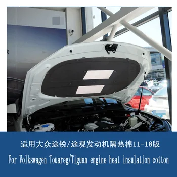 За кола на Volkswagen Touareg/Tiguan топлоизолация на двигателя памук качулка Tiguan звукоизолация памук 11-18 версия на авточасти