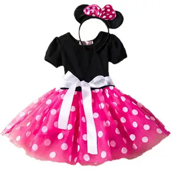 Нова рокля с Лък за момичета, Детски Сладък Рокли Принцеса, Детски дрехи от 0 до 5 ГОДИНИ