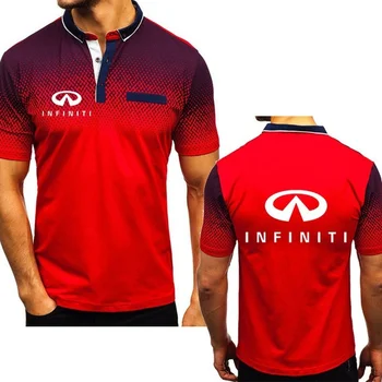 2022 Лятна мъжка тениска с логото на infiniti кола, висококачествен памучен тениска с кръгло деколте и къс ръкав, градиентные ежедневни тениски, потници g Изображение 2