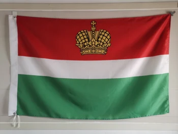 Флаг на Калужка област 3X5 ФУТА 150X90 см Полиестер банер месингови и метални отвори може да се коригира