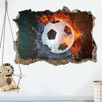 Футбол Разрушаване на Стени, Стикери За Стена Декор Етикети Muraux pegatinas de pared