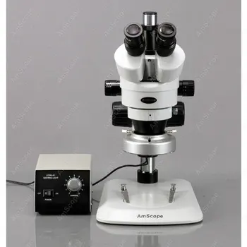 Увеличение на микроскопа-AmScope Suuplies 7X-45Ч стерео увеличение на микроскопа с алуминиеви 80-led осветление + 1,3-мегапикселова камера