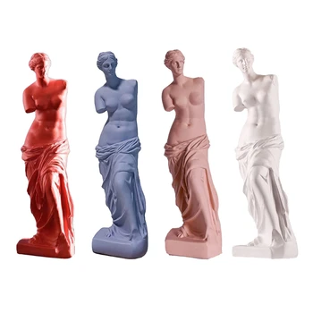 2022 Нова Статуя На Венера Милоска Абстрактна Смола Настолно Украшение Скулптура Статуетка На Богинята Изображение 2