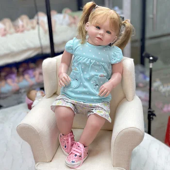 55 см Възстановената Момиче Кукла Играчки за Деца на рождения Ден на Коледа