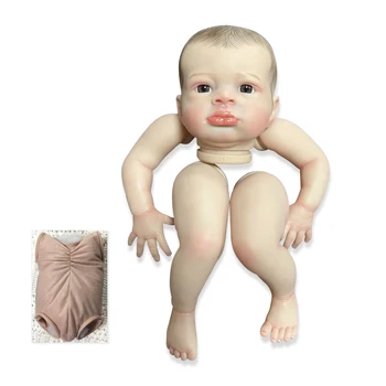 NPK 20 инча Готова Кукла Reborn Baby Размера на Вече Боядисаната Lanny Реалистични Меки На Допир Гъвкави готови Детайли Кукли