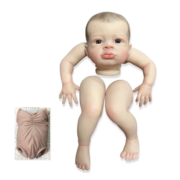 NPK 20 инча Готова Кукла Reborn Baby Размера на Вече Боядисаната Lanny Реалистични Меки На Допир Гъвкави готови Детайли Кукли Изображение 2