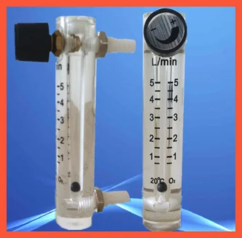 LZQ-4 (1-5) LPM пластмасов разходомер на въздуха (H = 115 мм разходомер на кислород) с регулаторен клапан за кислороден колектор, той може да регулира потока от LZQ4
