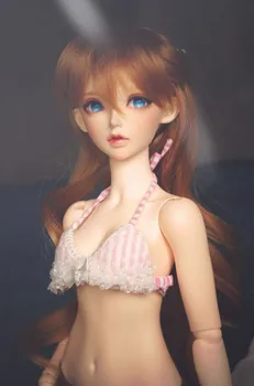 Нов huaDOLL 1/4 42 см Момиче Шарнирная Кукла със Свободните Очи Грим Очните Ябълки chloe Изображение 2