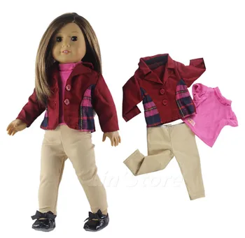5 Компл. Стоп-моушън Облекло Облекло с Различен Стил за 18 инча Американската Кукла Ежедневни Облекла Рокля Изображение 2