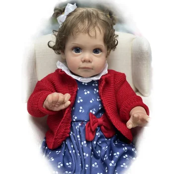 52 СМ Бебе Момиченце Дете Красиви Подмладена Кукли Boneca de simulação de renascimento Изображение 2