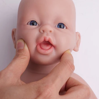 WW1555 14,56 инча 1,65 кг на 100% Пълна Силиконова Кукла Реборн Реалистични Кукли За Момичета Меки Детски Занаяти Празни Бебешки Играчки Подарък Изображение 2