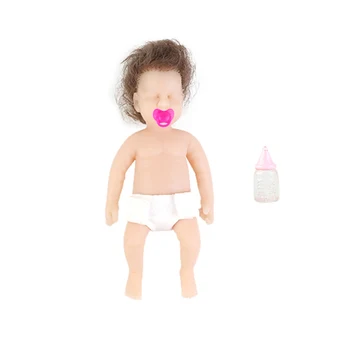 Подмладена Детски Кукли Ръчно Изработени Миещи Реалистични Меки Венците На Бебето Кукла Baby Shower Дълга Коса Кукли За Учебното Обучение