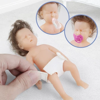 Подмладена Детски Кукли Ръчно Изработени Миещи Реалистични Меки Венците На Бебето Кукла Baby Shower Дълга Коса Кукли За Учебното Обучение Изображение 2
