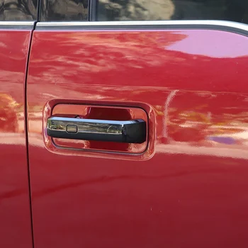 Външна Врата Дръжка във формата на Миди Декоративна Капачка Етикети Накладки за Ford F150 2015-2020 автоаксесоари, ABS Черен Изображение 2