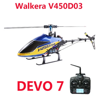 Оригинален Rc helicopter Walkera V450D03 с предавател Devo 7 6CH 3D 6-axis-Gyro Flybarless с батерия и зарядно устройство RTF Изображение 2