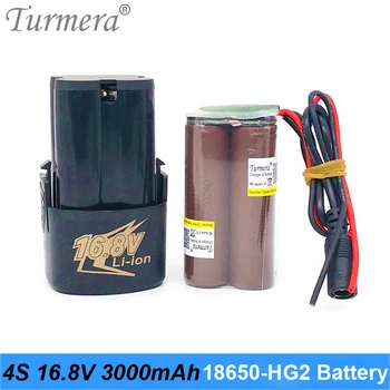 4S 16,8 В 14,4 v 3000 mah Акумулаторна литиева батерия INR18650-HG2 3000 mah 30A Акумулаторна батерия с 4S 30A BMS за Отвертка Изображение 2