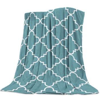Марокански Класически Одеяло От Мека Отвътре С Геометричен Дизайн, Топли Кърпи За Дивана