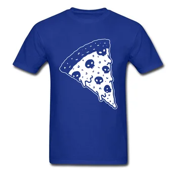 Тениска на Death By Pizza, Мъжки тениски с черепи, Върхове, Гурме, Тениски с нездравословна Храна, Облекло за Хелоуин, Риза в стил хип-хоп Изображение 2