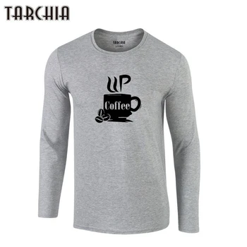TARCHIA 2023 Тениска Оверсайз Дланта на Мъжки Ризи С Дълъг Ръкав Модерен Кафе-Марковите е на Улицата, Хип-Хоп Тениска Homme
