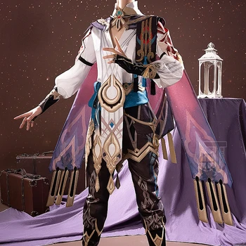 Genshin Impact Kaveh Cosplay Костюм за Хелоуин Кралят Облекло Облекло За Ролеви Игри S-XL Ежедневни Празнична Униформи Рокля Изображение 2