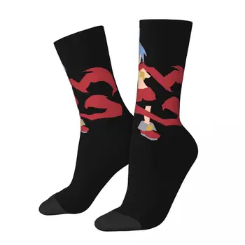 Честит Забавни Мъжки Чорапи Laharl Simply Vintage Harajuku Disgaea Devil Son Хип-Хоп Новост Модел На Екипажа Луд Чорап Подарък С Принтом