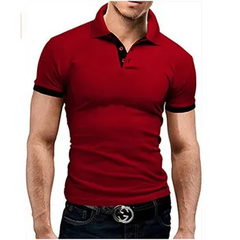 Риза с къси ръкави Mannen Zomer, плътно Прилепнали Шорти Mouwen Polo Zakelijke Kleding, Луксозна тениска Mannen Merk Polo MTP129