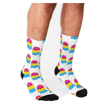 Мъжки забавни чорапи за Хелоуин, ретро Чорапи с тиква, harajuku, Мъжки Щастливи Чорапи в стил хип-хоп, Новост, сладки чорапи за момчета, Ежедневни Луди Чорапи за мъже Изображение 2